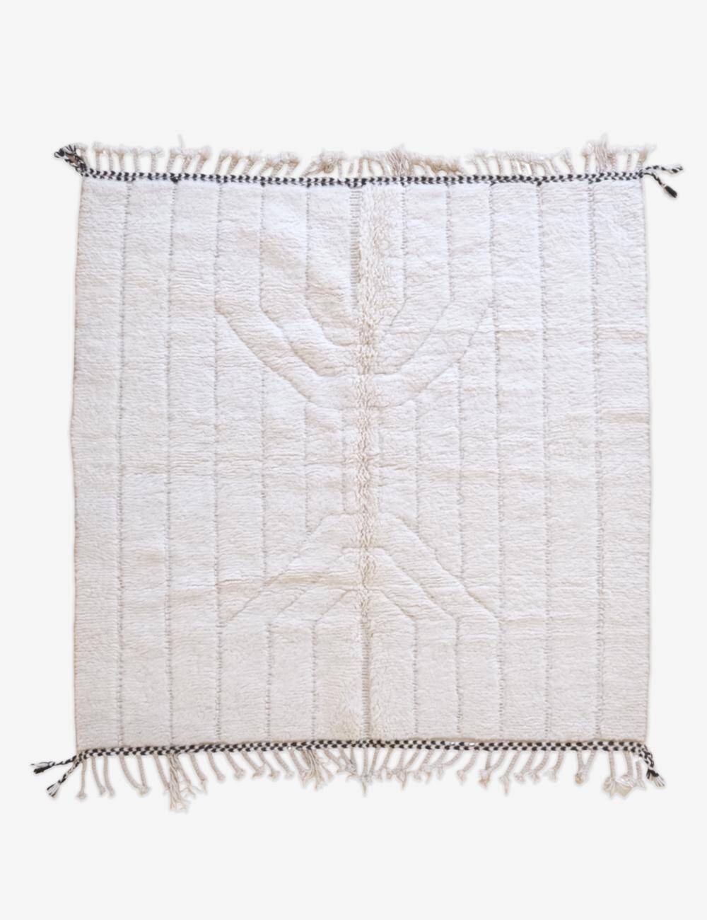 White square rug - 195 x 195 cm