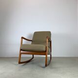 Rocking chair model 166 "senator" by Ole Wanscher for France and Daverkosen, Denmark, 1960s