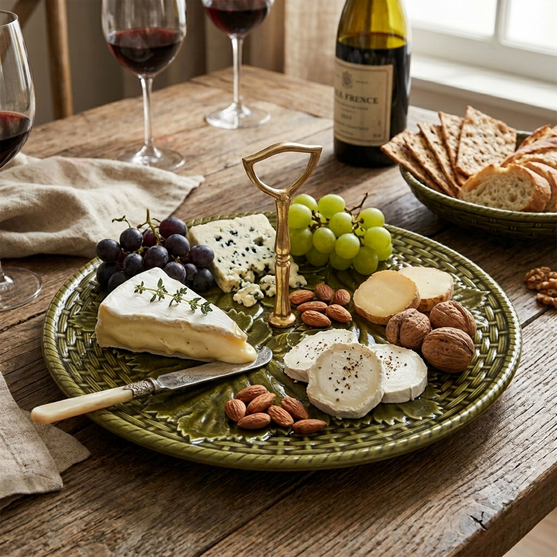 Enamelled Earthenware Cheese Plate GIEN