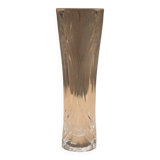 Chiseled glass vase