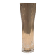 Chiseled glass vase
