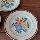 Flat plates set of five hbcm creil montereau decor cote d'argent