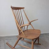 Scandinavian Rocking Chair by Illum Wikkelsø for Niels Eilersen, 1958