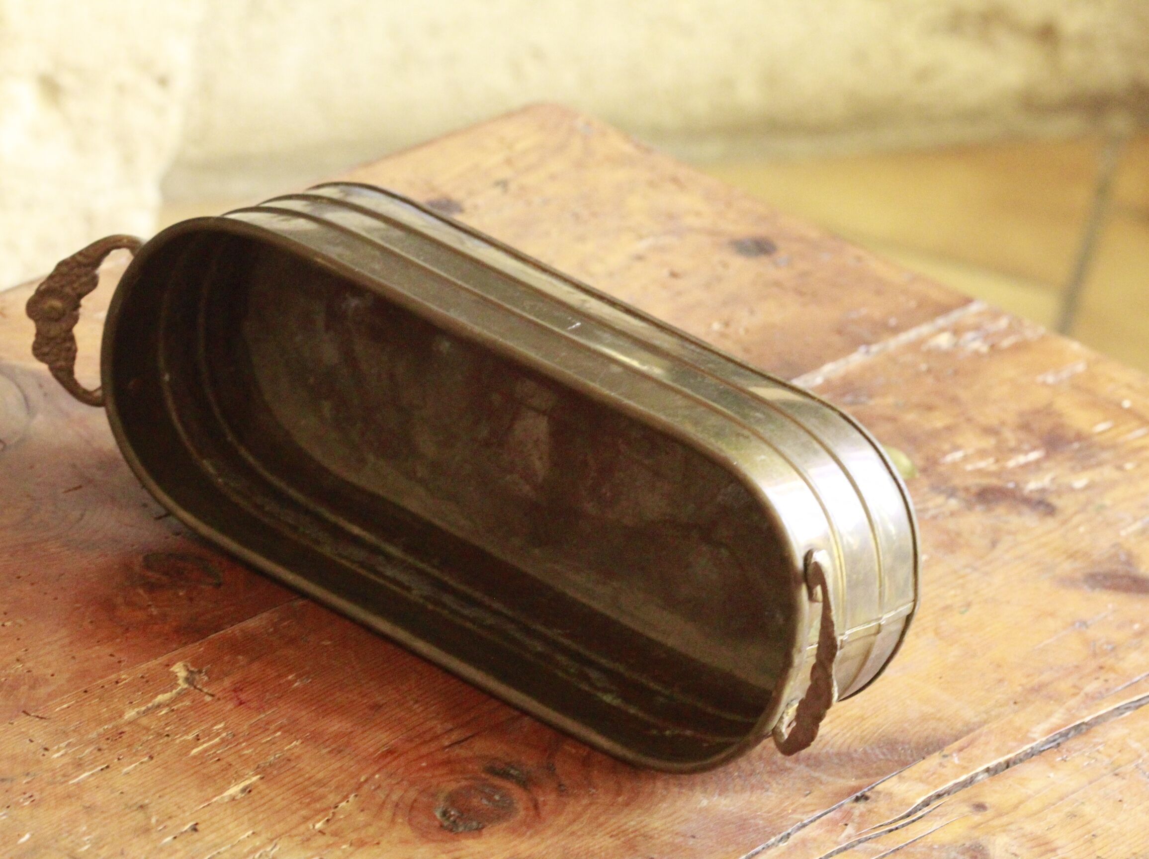 Brass pot cover