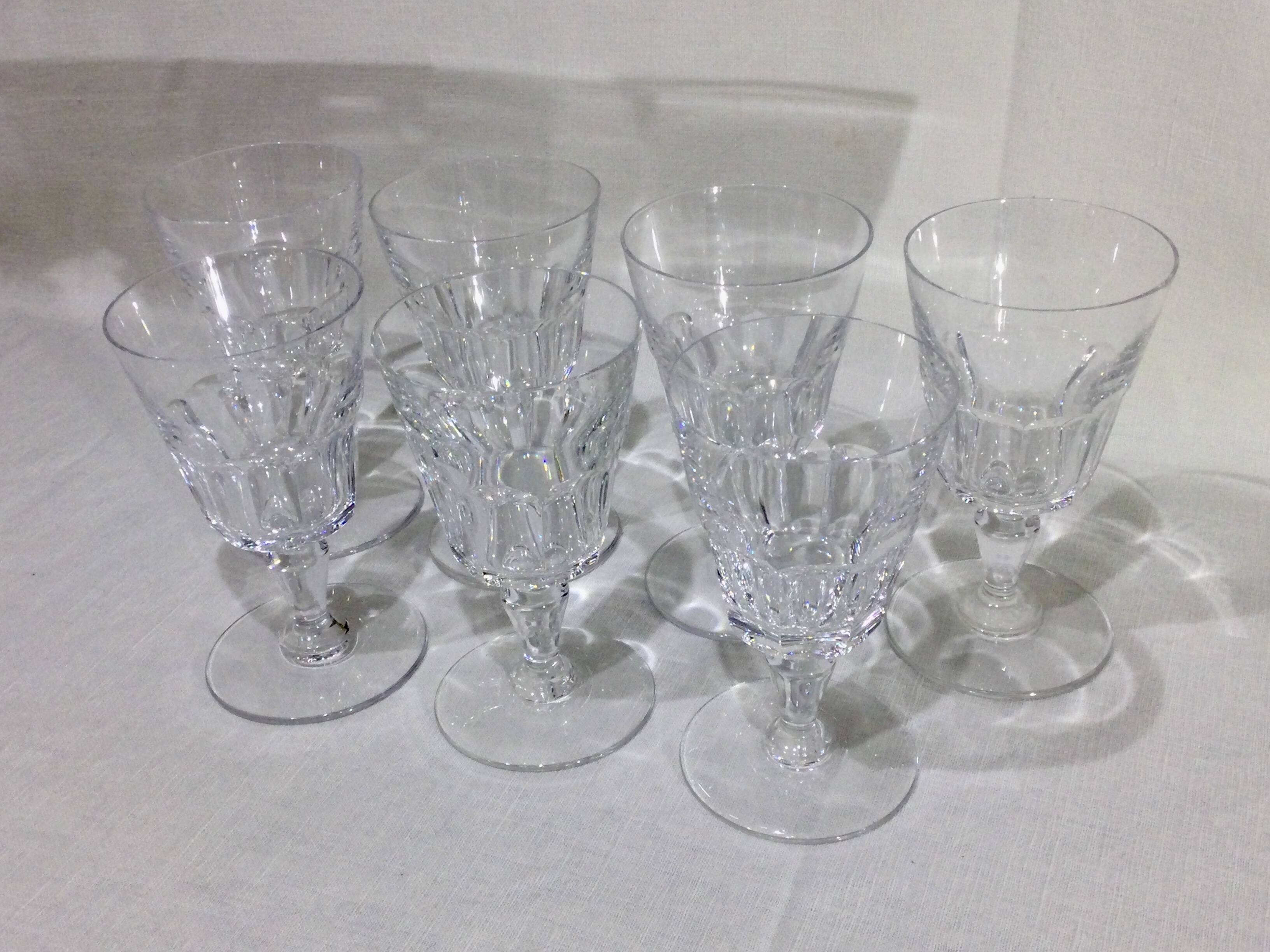 Baccarat – 7 Missouri Model Red Wine Glasses