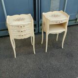 Pair of old Louis XV style bedside tables