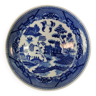 Blue Willow - Une assiette ancienne Blue Willow Japan