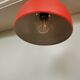 Vintage Orange Chrome Pendant Light: 1970s Space Age Lamp