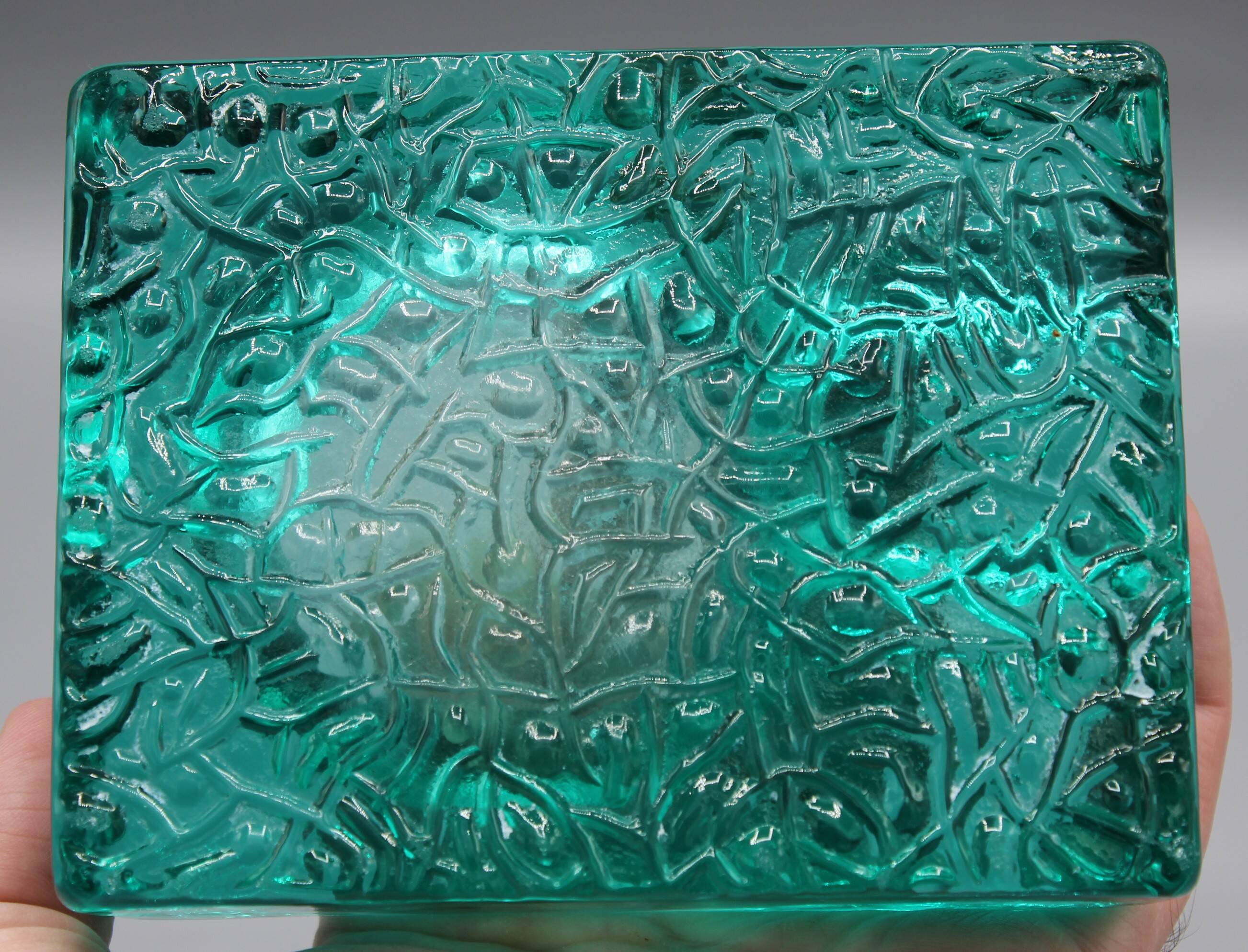 Ancien cendrier en verre design vintage Pukeberg Kosta Boda