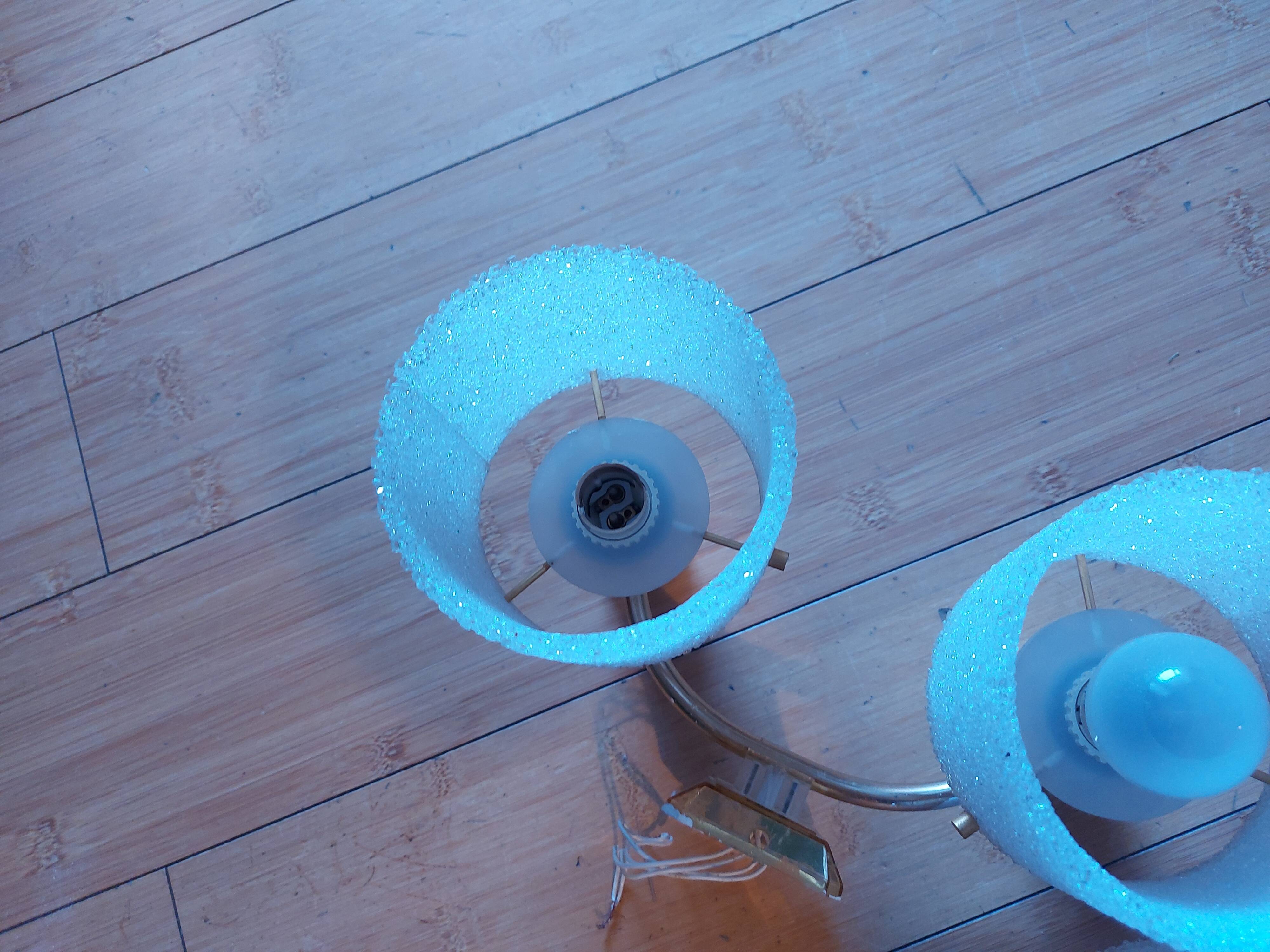 Pair of vintage 60's wall lights