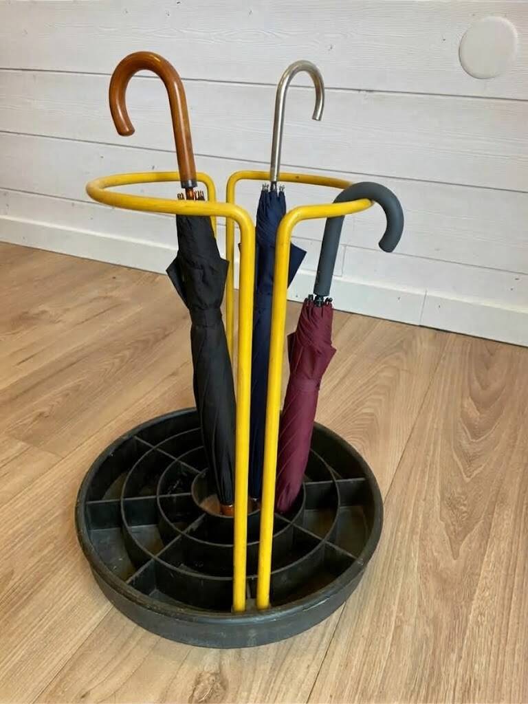 Vintage Italian umbrella stand Seccose Space Age 1970s