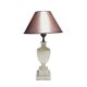 Art Deco alabaster bedside lamp, Belgium, 1950s