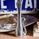 Small vintage Art Deco vase in silver metal