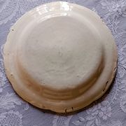Earthenware plate from St Clément with tulip decoration.