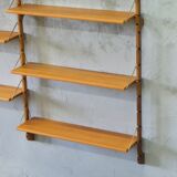 Mid-century modular teak wall unit by john texmon for blindheim mobelfabrik, norway, 1960s