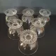 6 champagne coupes Briançon signed Daum