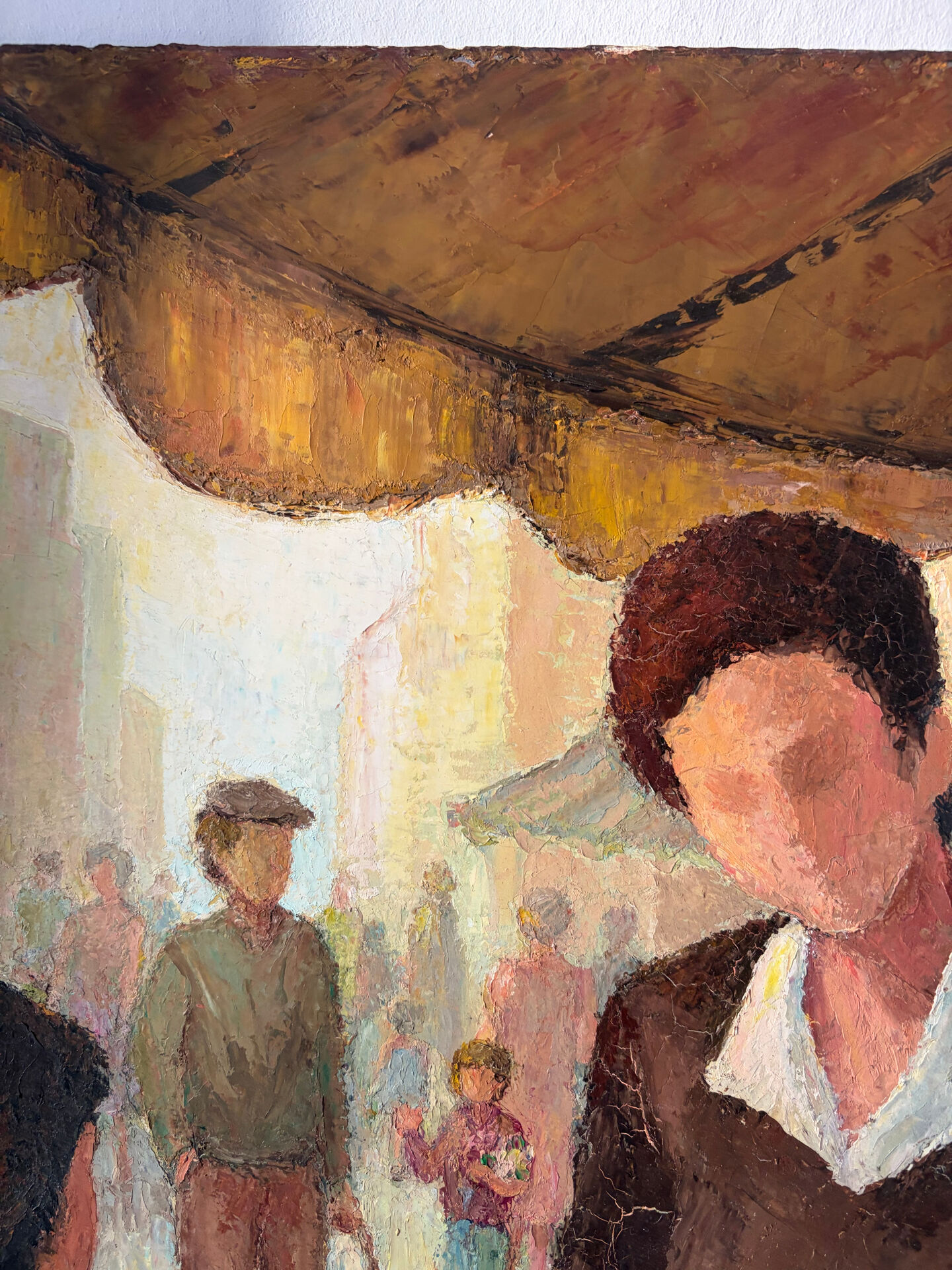 The Little Merchant, florist, oil on canvas