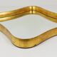 Golden wooden mirror in the style of Gio Ponti by Max Welz, Vienna, Austria, 1940s.