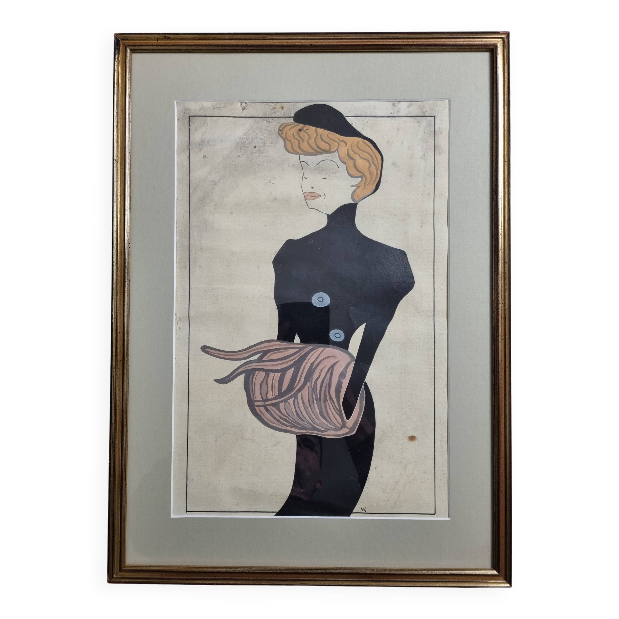 Illustration after Leonetto Cappiello, "Our actresses", Réjane in Georgette Lemeunier, 38 x 52 cm