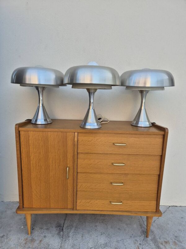 Enfilade bahut commode vintage 1950s chêne