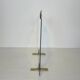 Glass and brass fire screen