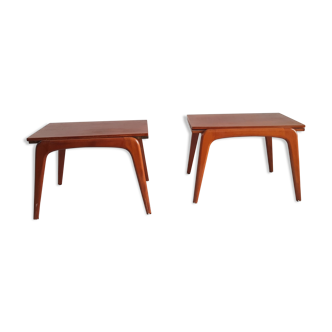 Paire de tables de chevet scandinaves, 1960