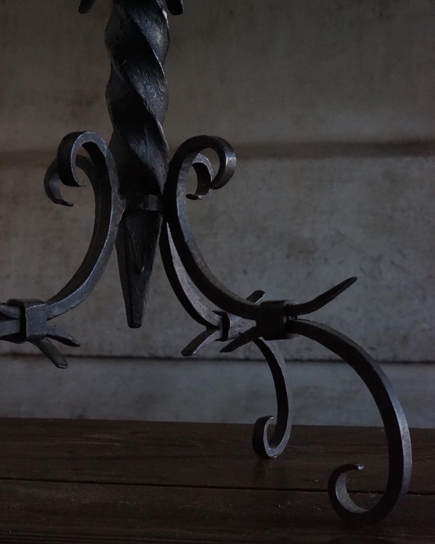 Wrought iron chandelier