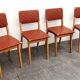 Set of 4 chairs Jens Risom for Knoll