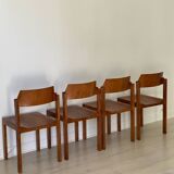 4 Schapp Mobel wooden chairs