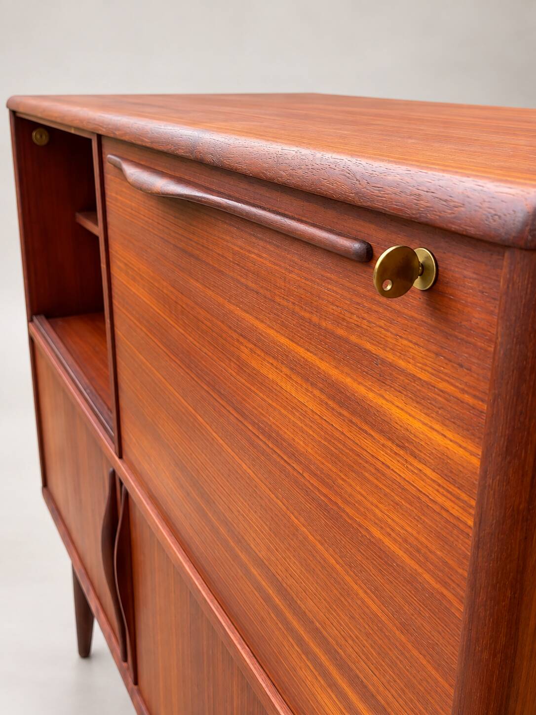 Vintage teak bar cabinet – 1960s