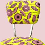 Chaise vintage retapissée - Danielle