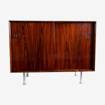 Mid century rosewood sideboard on aluminium legs, danish 1960’s