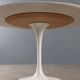 Vintage style Tulipe table in enamelled aluminium, Italian design from the 1980s.