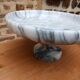 Antique marble compote