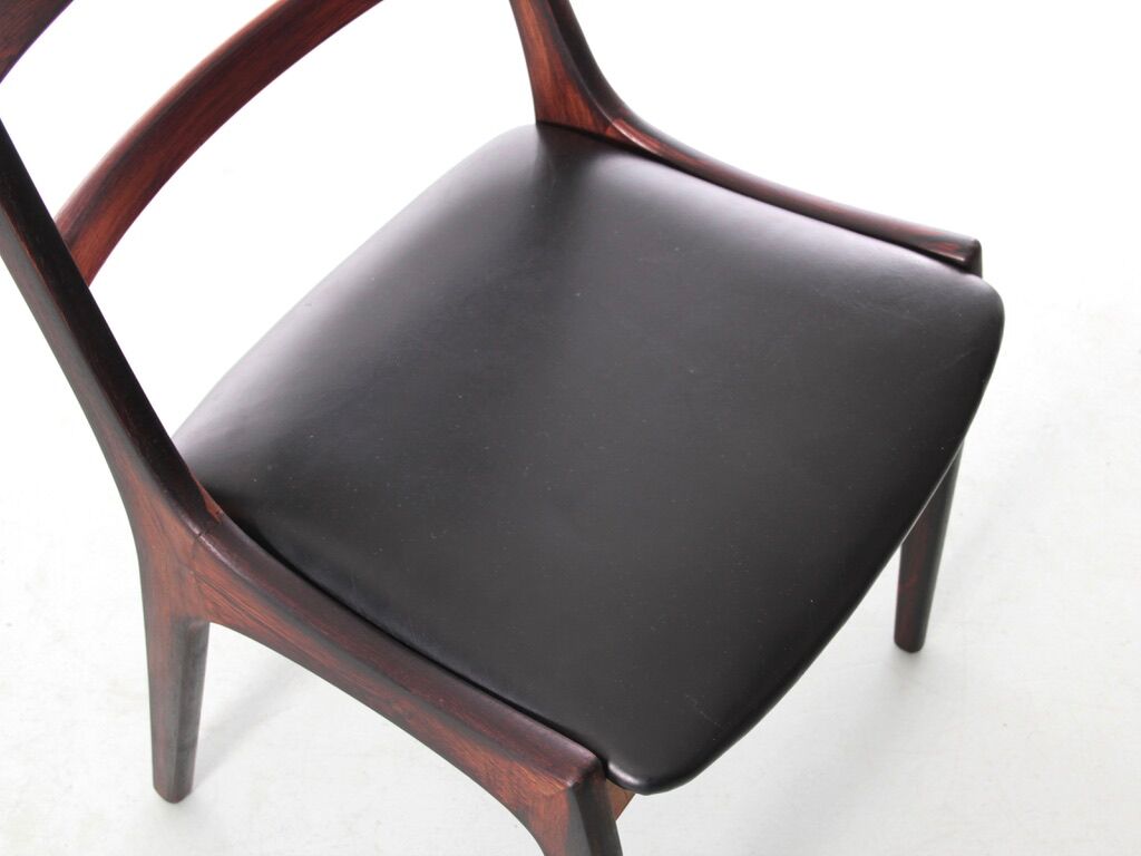 Suite of 4 Scandinavian rosewood chairs from Rio