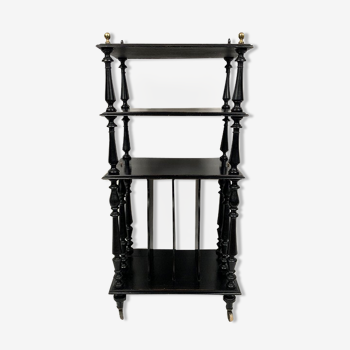 Blackened wooden partition cabinet, Napoleon III