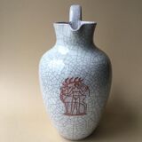 Vintage German Majolika Karlsruher Art Deco style vase