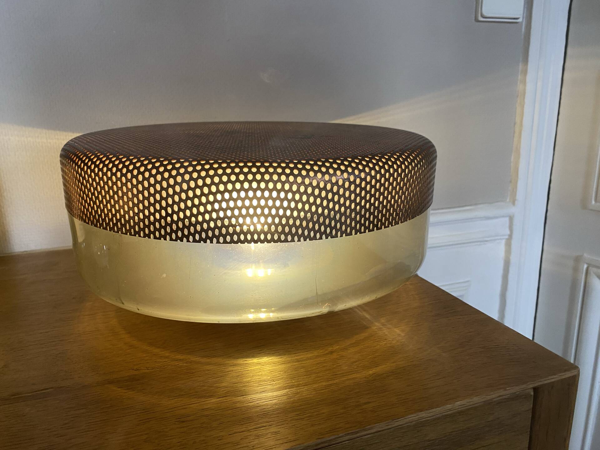 PULPO glass and metal table lamp