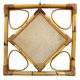 1970s rattan mirror France