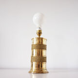 Vintage golden metal lamp foot
