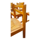 Set de 8 chaises en orme et paille Maison Regain