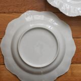 2 assiettes à dessert en porcelaine ancienne fin XIXe