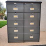 10-compartment cabinet with flaps (Ronéo)