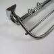 Wall-mounted coat rack Bauhaus / Art Deco in chrome metal, 1920s