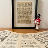 Lithograph on armor and knights - 1920