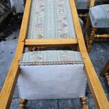 8 chaises en bois massif style Louis XIII