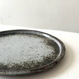 Glazed ceramic plate (stoneware), Chantal & Thierry Robert 1970