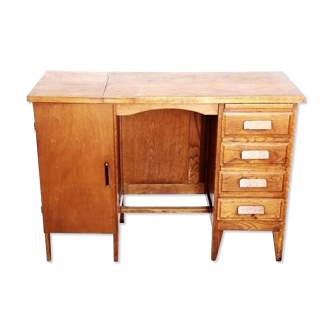 Bureau école en bois vintage