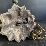 Large signed Art Nouveau style bronze sculpture lamp