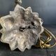 Large signed Art Nouveau style bronze sculpture lamp